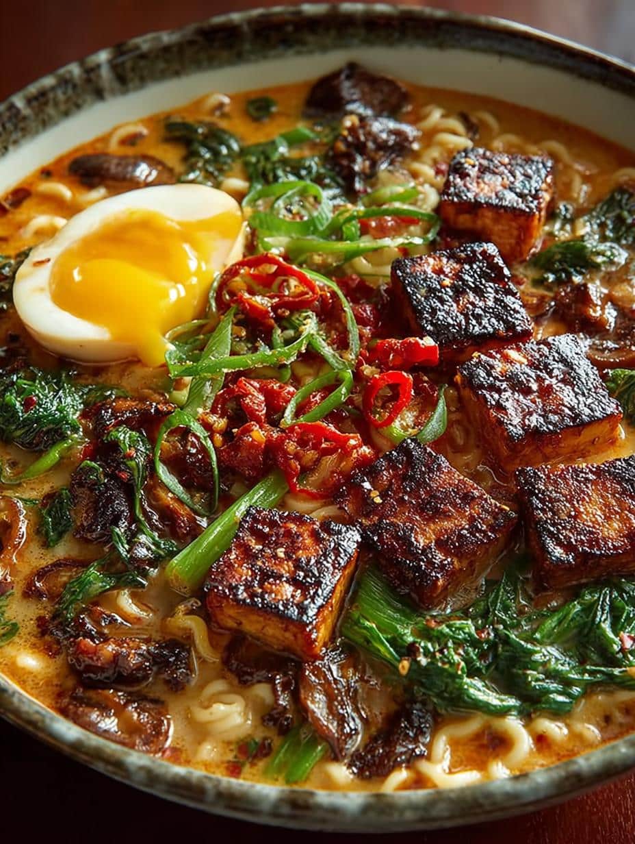 Miso Peanut Ramen with