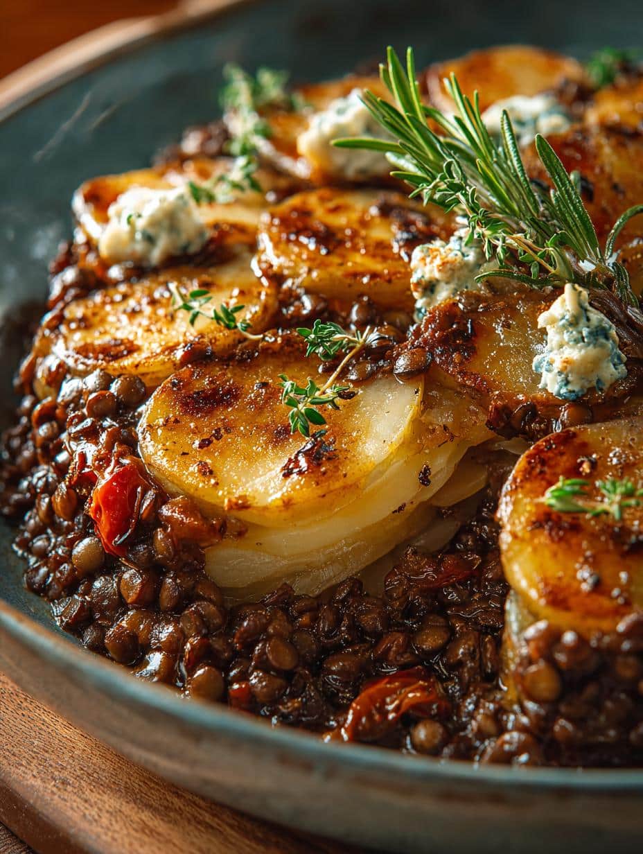 Delicious Mushroom Ground Beef Lentil Potato Hotpot - Mushroom Ground Beef Lentil - main visual representation