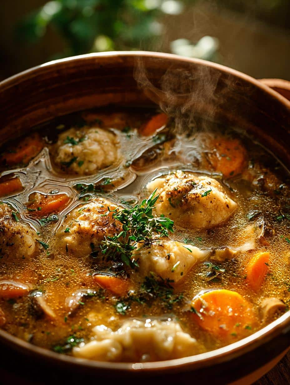Delicious Pumpkin Chicken Dumpling Soup for Fall Comfort - Pumpkin Chicken Dumpling Soup - main visual representation