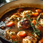 Pumpkin Chicken Dumpling Soup