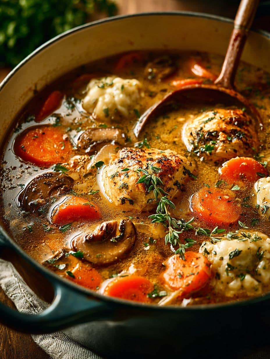 Delicious Pumpkin Chicken Dumpling Soup for Fall Comfort - Pumpkin Chicken Dumpling Soup - additional detail