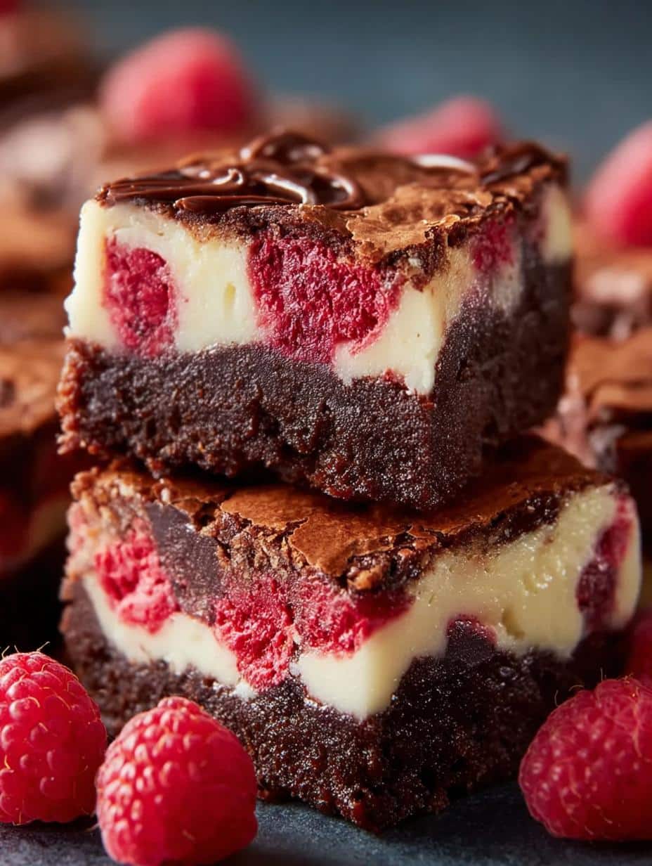 Raspberry Cheesecake Brownies: 5 Layers of Pure Delight - Raspberry Cheesecake Brownies - main visual representation