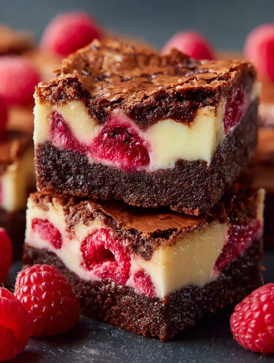 Raspberry Cheesecake Brownies