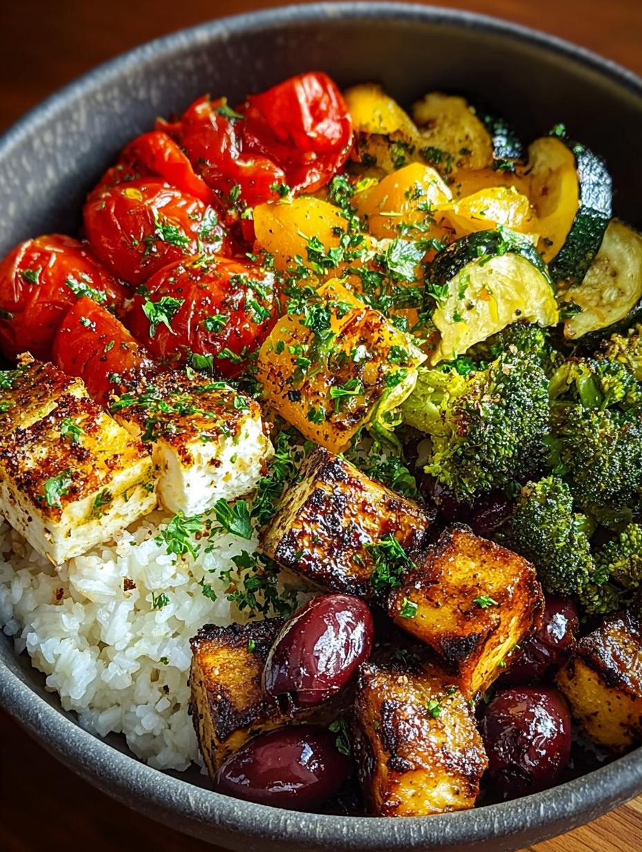 Roasted Veggie Mediterranean Bowl: 5 Ingredients for Flavor - Roasted Veggie Mediterranean Bowl - additional detail