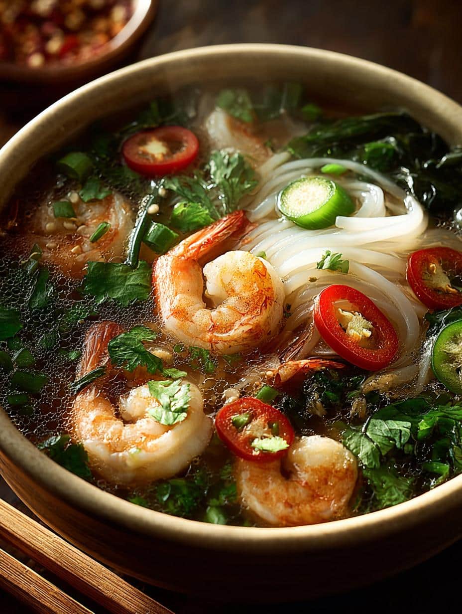 Shrimp Rice Noodle Soup: 7 Reasons to Love This Delight - Shrimp Rice Noodle Soup - additional detail