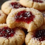 Soft Christmas Thumbprint Cookies
