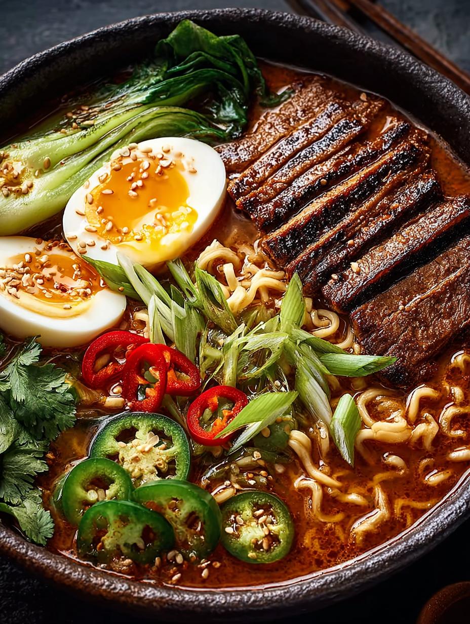 Spicy Peanut Ramen: 7 Bold Flavors in One Delicious Bowl - Spicy Peanut Ramen - main visual representation