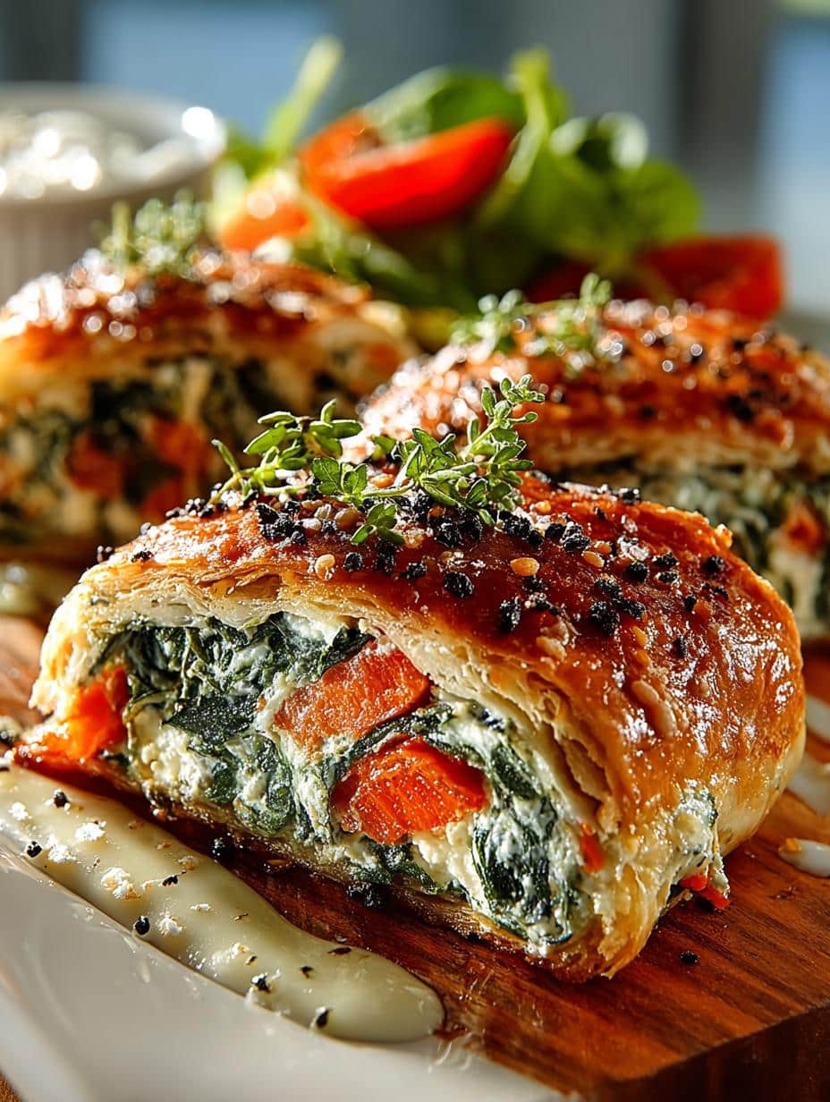 Spinach Pepper Carrot Crescent