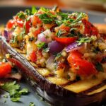 Stuffed Eggplant with Veggies
