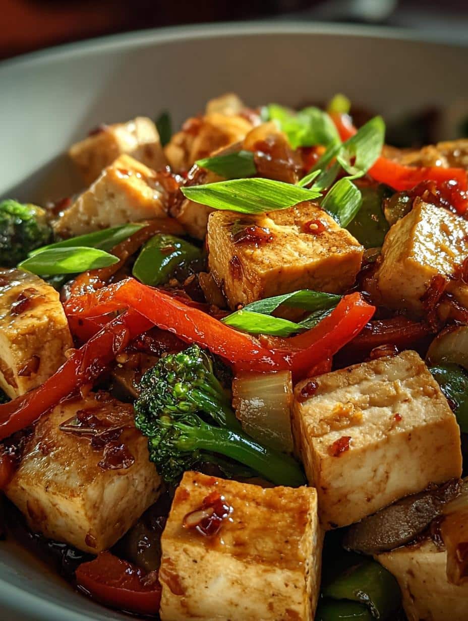 Tofu Veggie Ginger Stir