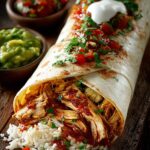 Two Sauce Chicken Burritos