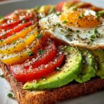 Avocado Tomato Morning Toast