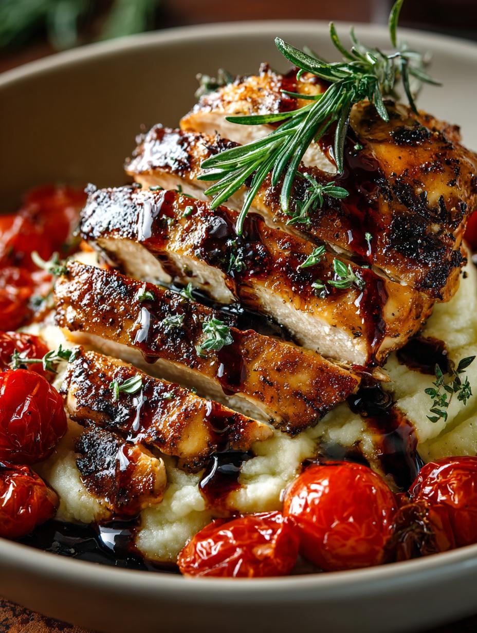 Balsamic Grilled Chicken Herbed