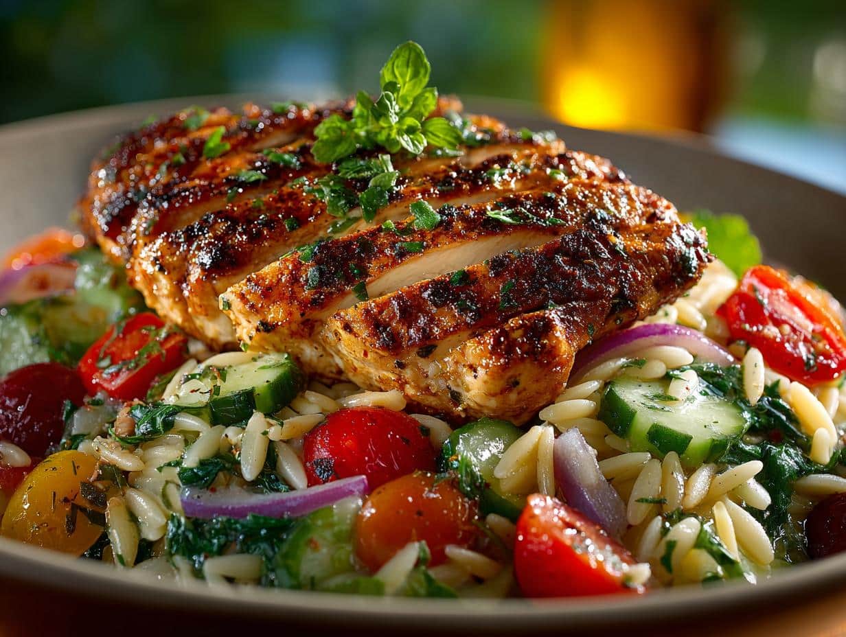 Cajun Chicken Orzo Salad