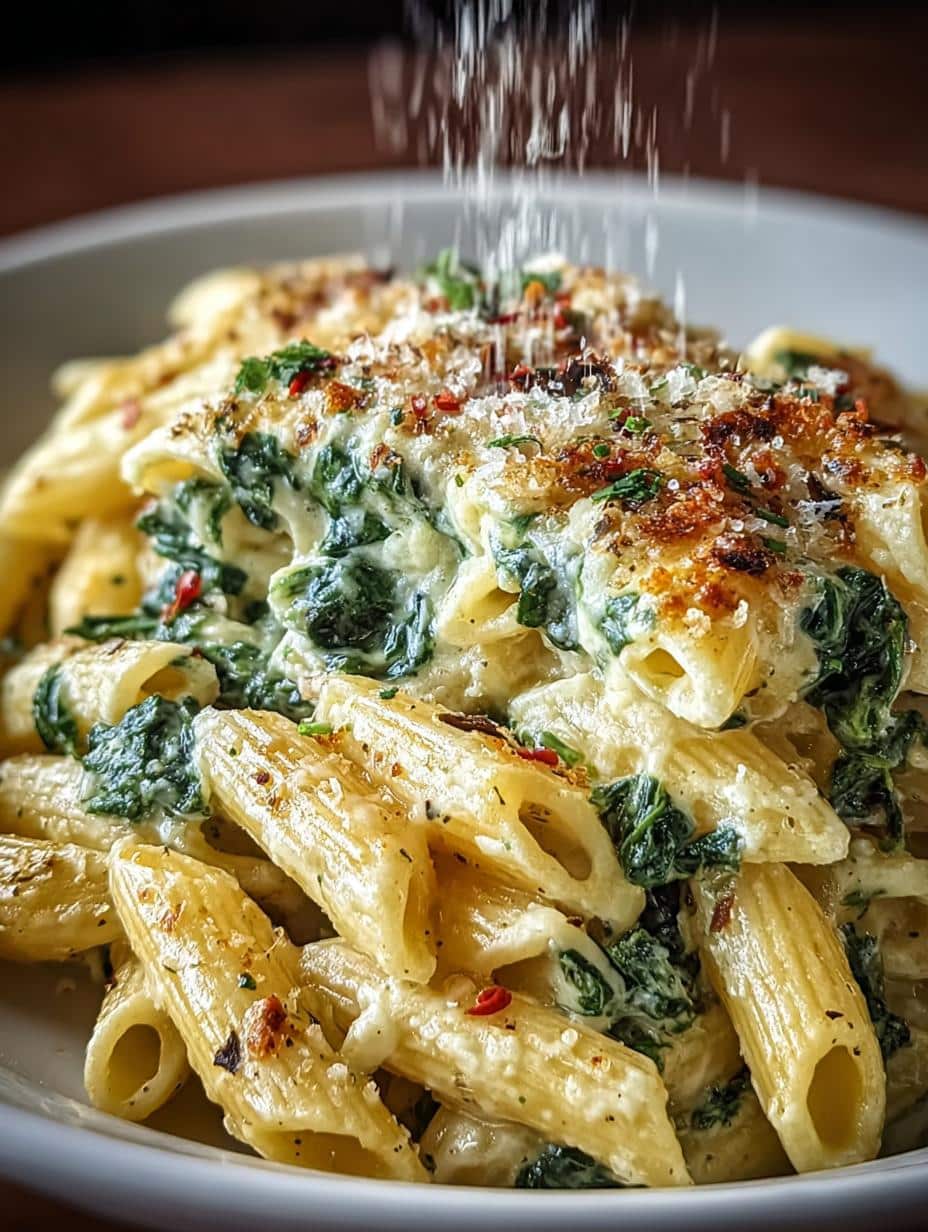 Cheese Spinach Pasta Comfort: 7 Steps to Pure Bliss - Cheese Spinach Pasta Comfort - additional detail