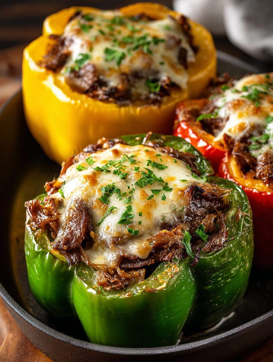 Cheesesteak Stuffed Bell Peppers