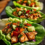 Chicken Veggie Lettuce Wraps