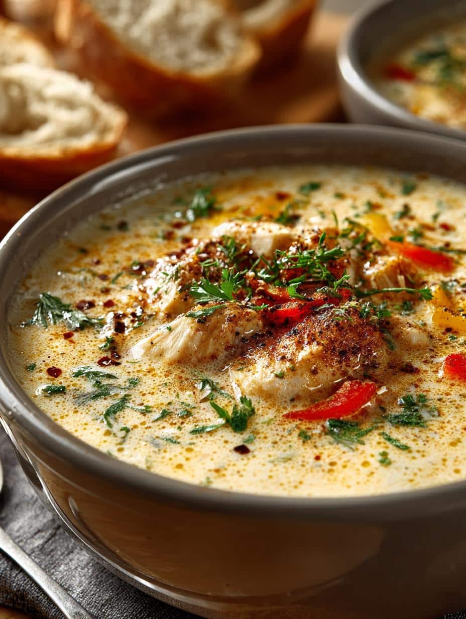 Creamy Chicken Pepper Soup