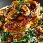 Creamy Mushroom Chicken Spinach