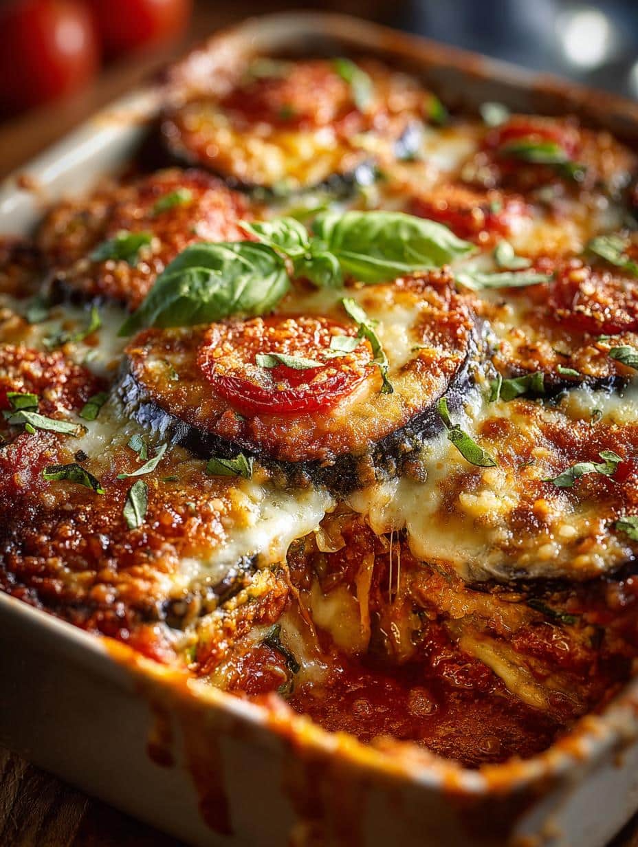 Eggplant Parmesan Bake with