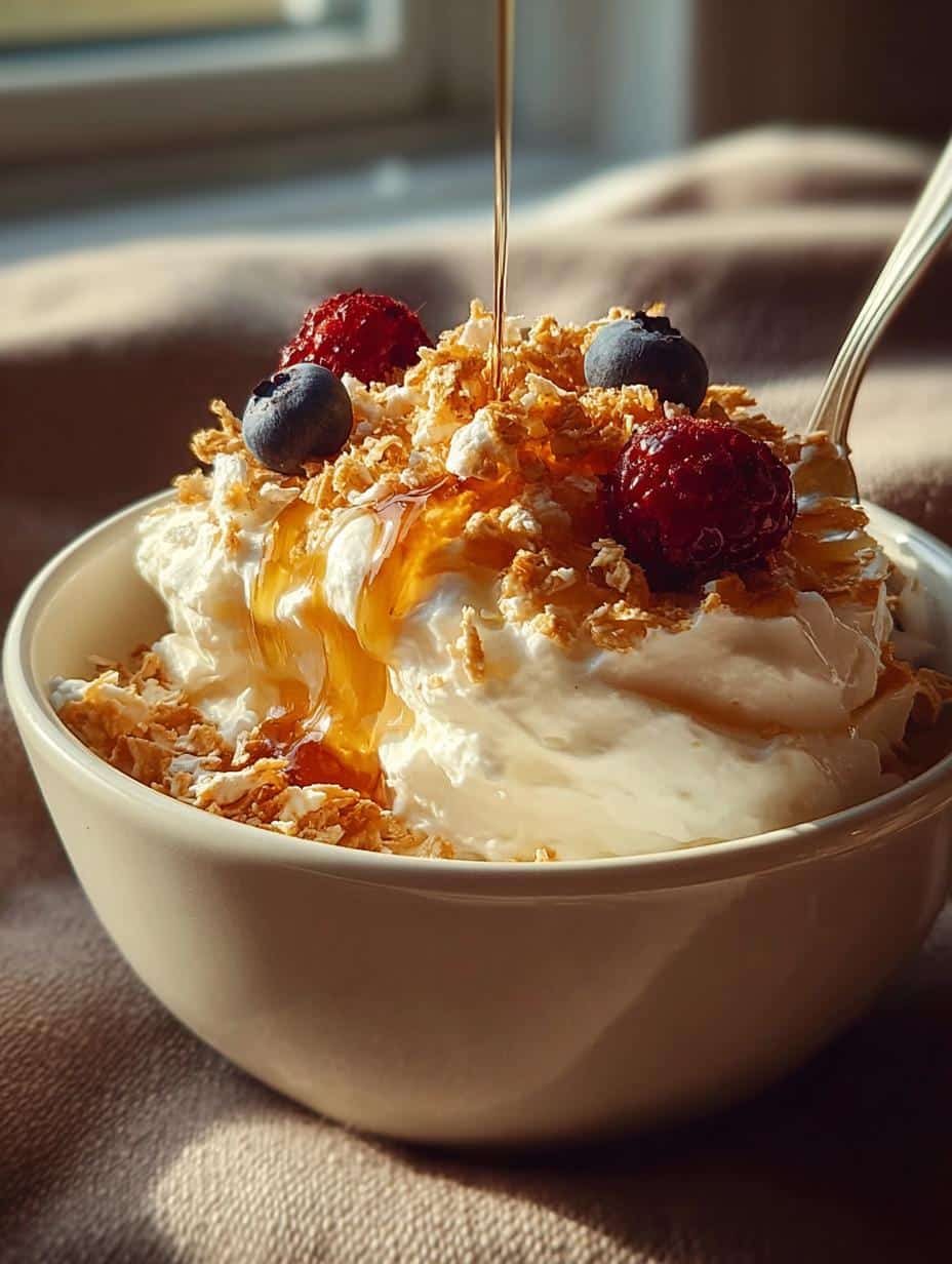 Greek Yogurt Honey Bowl