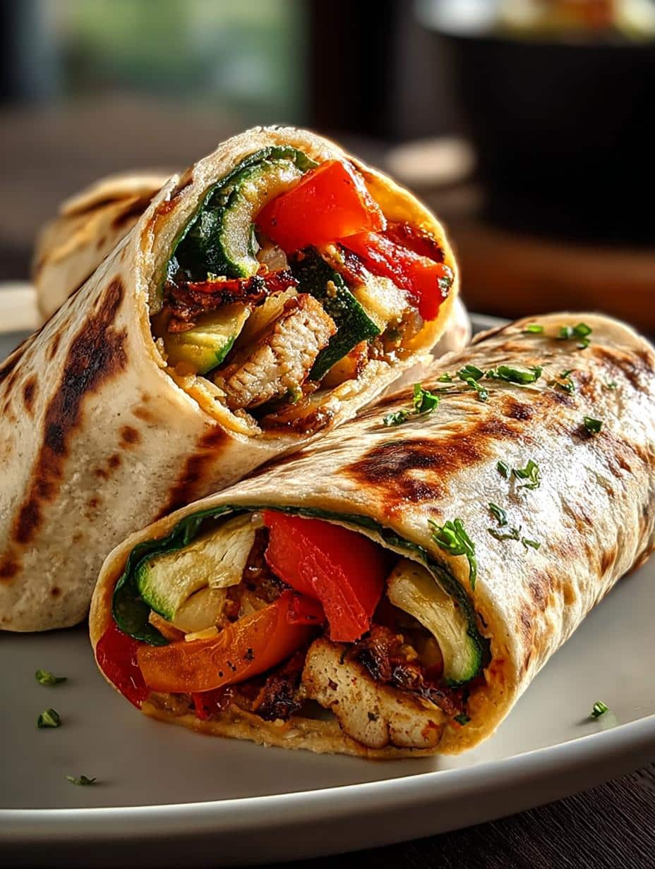 Grilled Veggie Hummus Wraps: 4 Bold Flavors in Every Bite - Grilled Veggie Hummus Wraps - main visual representation