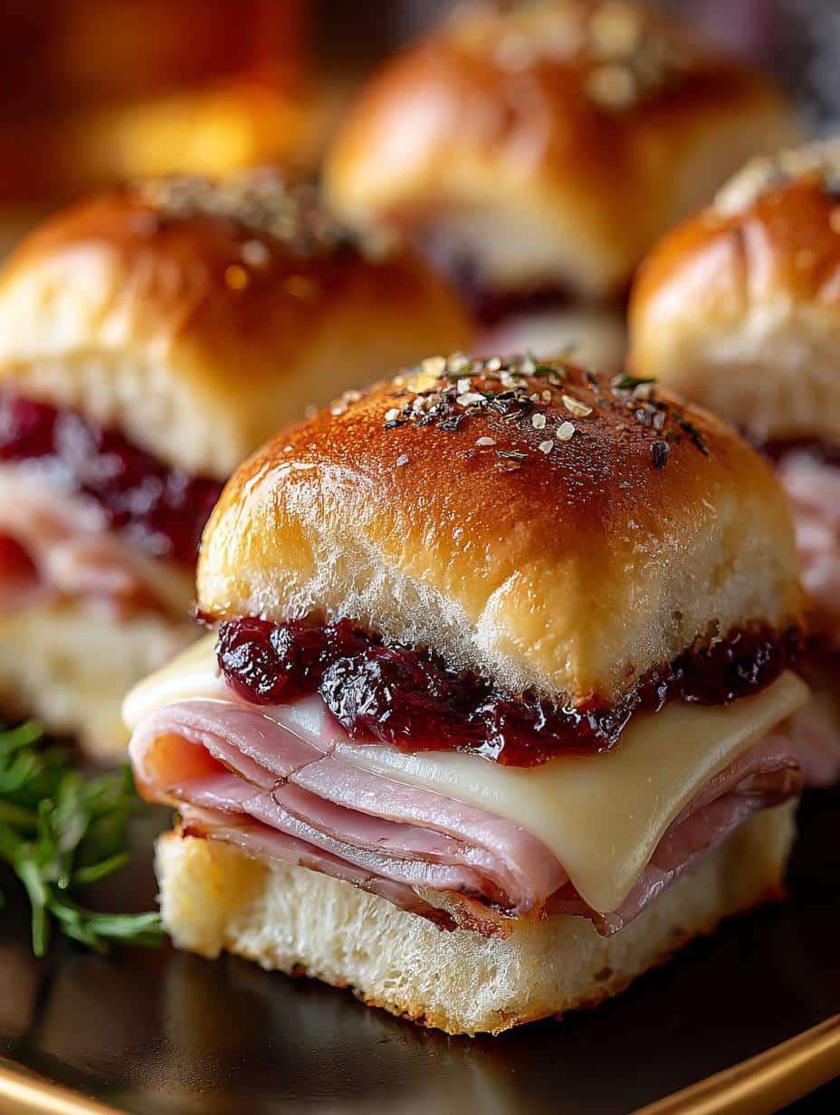 Step-by-step preparation of Ham Cranberry Sliders Melty