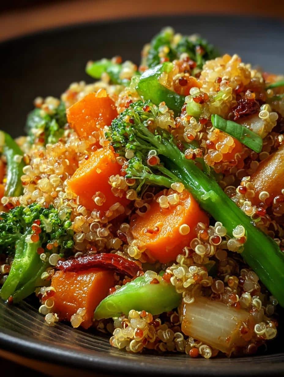 Healthy Veggie Fried Quinoa
