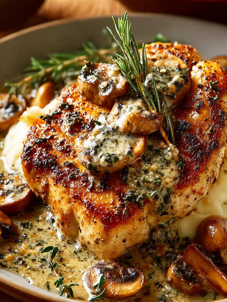 Herb Chicken with Mushrooms