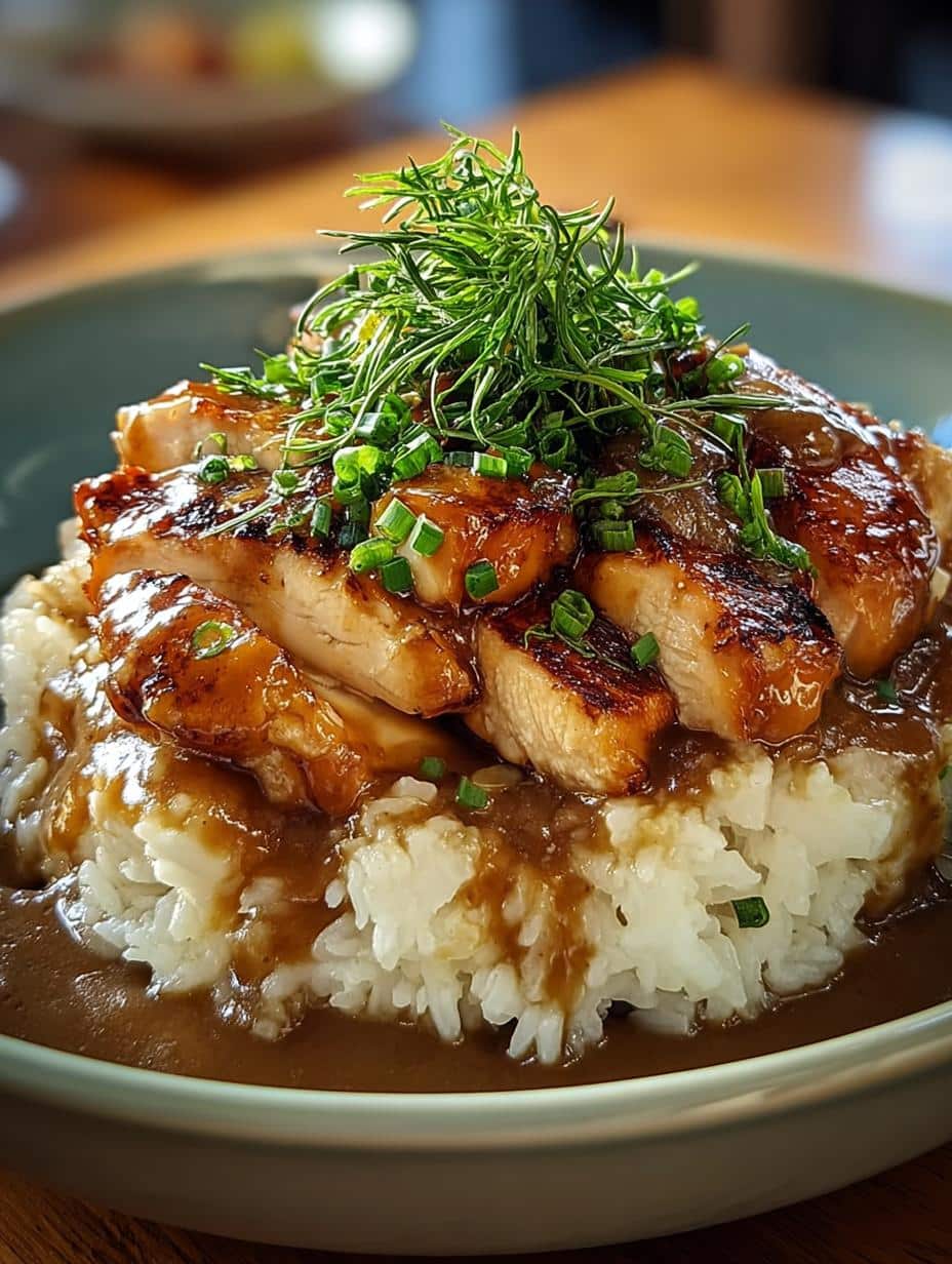 Homestyle Chicken Gravy Rice