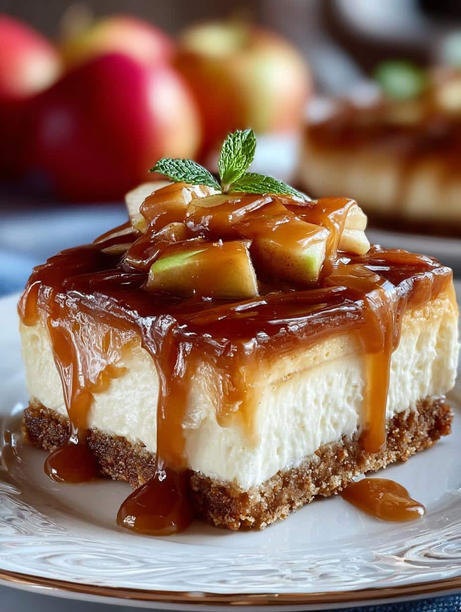 Irresistible Caramel Apple Cheesecake