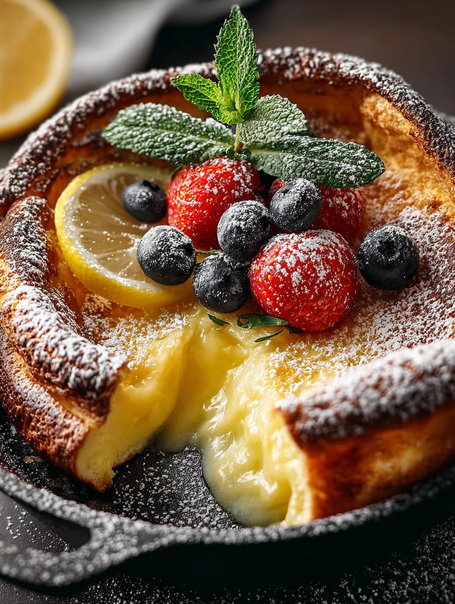 Lemon Dutch Baby with