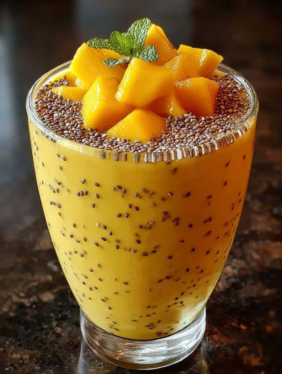 Delicious Mango Chia Breakfast Smoothie to Energize You - Mango Chia Breakfast Smoothie - additional detail