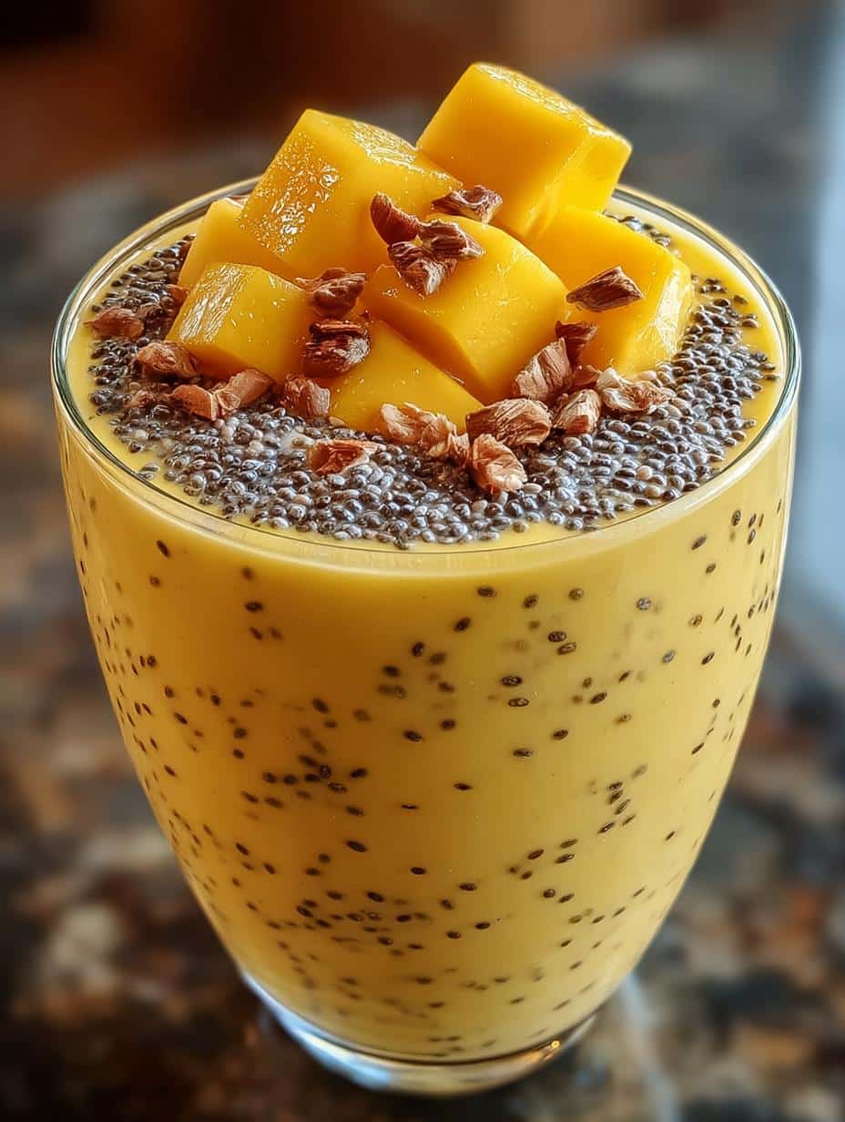 Mango Chia Breakfast Smoothie