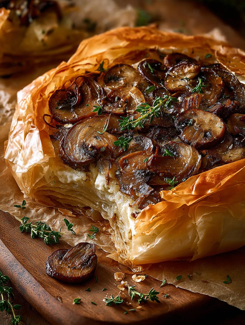 Mushroom Caramelized Onion Phyllo: 8 Irresistible Bites - Mushroom Caramelized Onion Phyllo - main visual representation