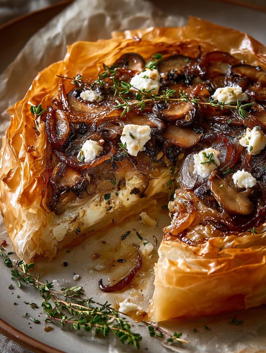 Mushroom Caramelized Onion Phyllo: 8 Irresistible Bites - Mushroom Caramelized Onion Phyllo - additional detail