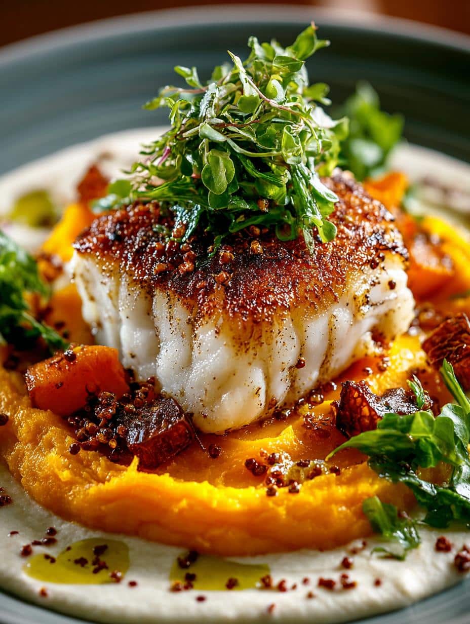 Roasted Monkfish Coconut Pumpkin
