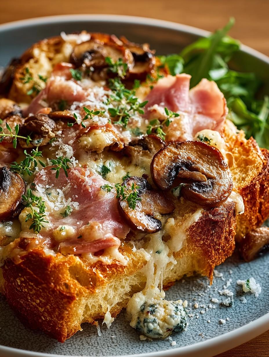 Savory Ham Mushroom Fontina