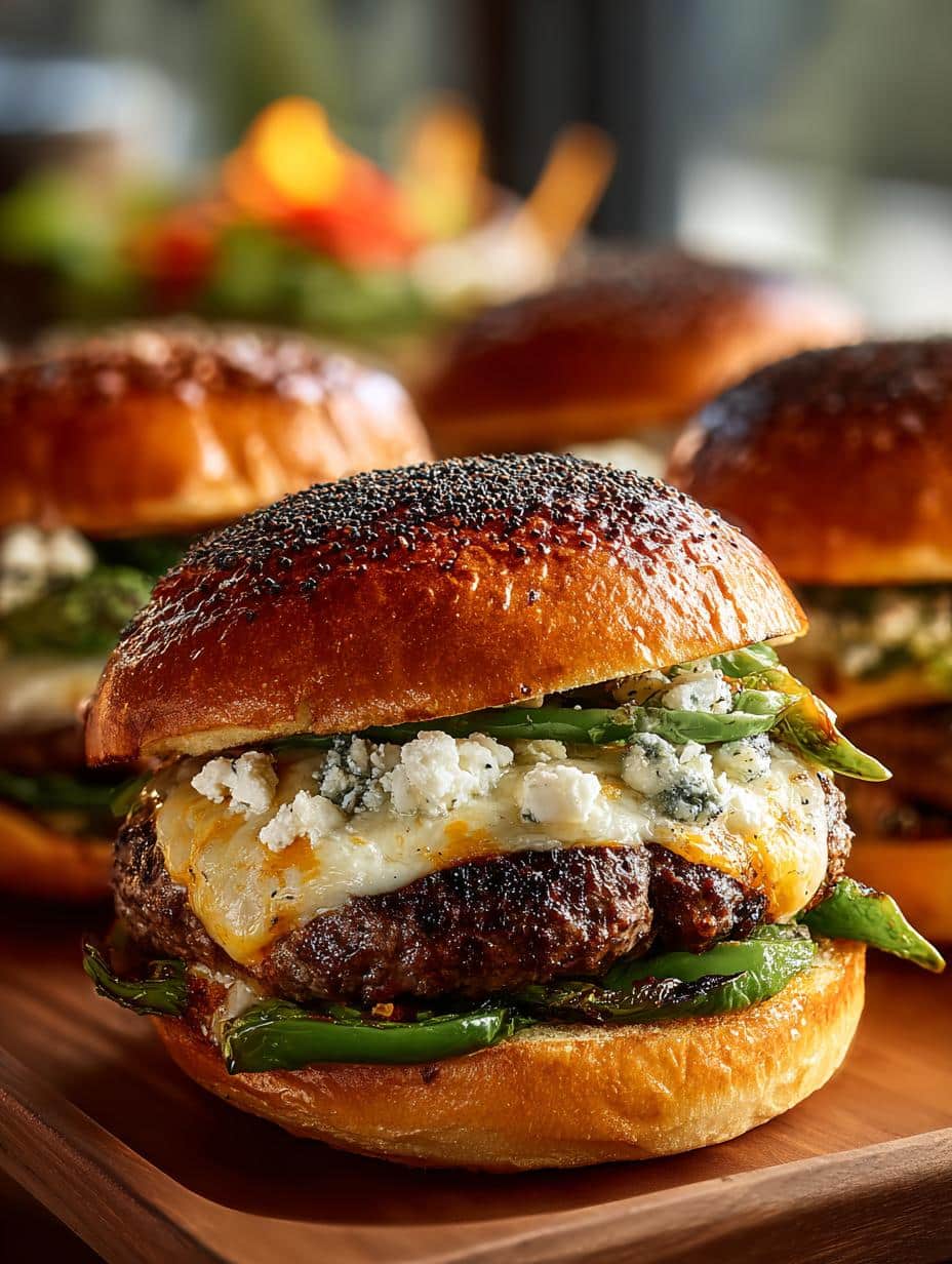 Smoky Poblano Popper Burgers: 6 Bold Grilled Delights - Smoky Poblano Popper Burgers - main visual representation