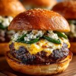 Smoky Poblano Popper Burgers