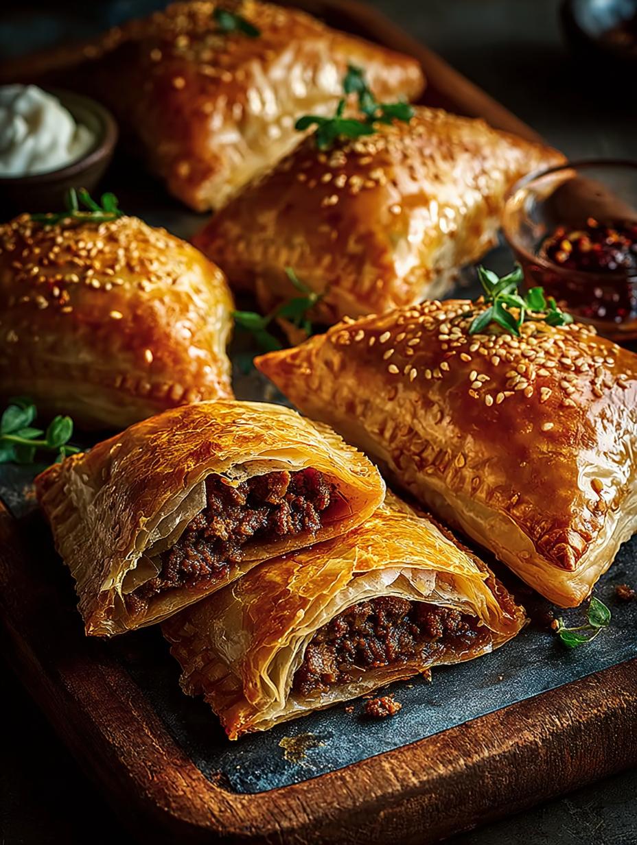 Spiced Lamb Pastry Parcels