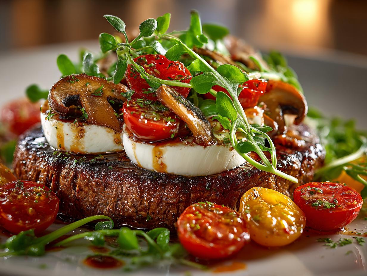 Steak Caprese Salad with
