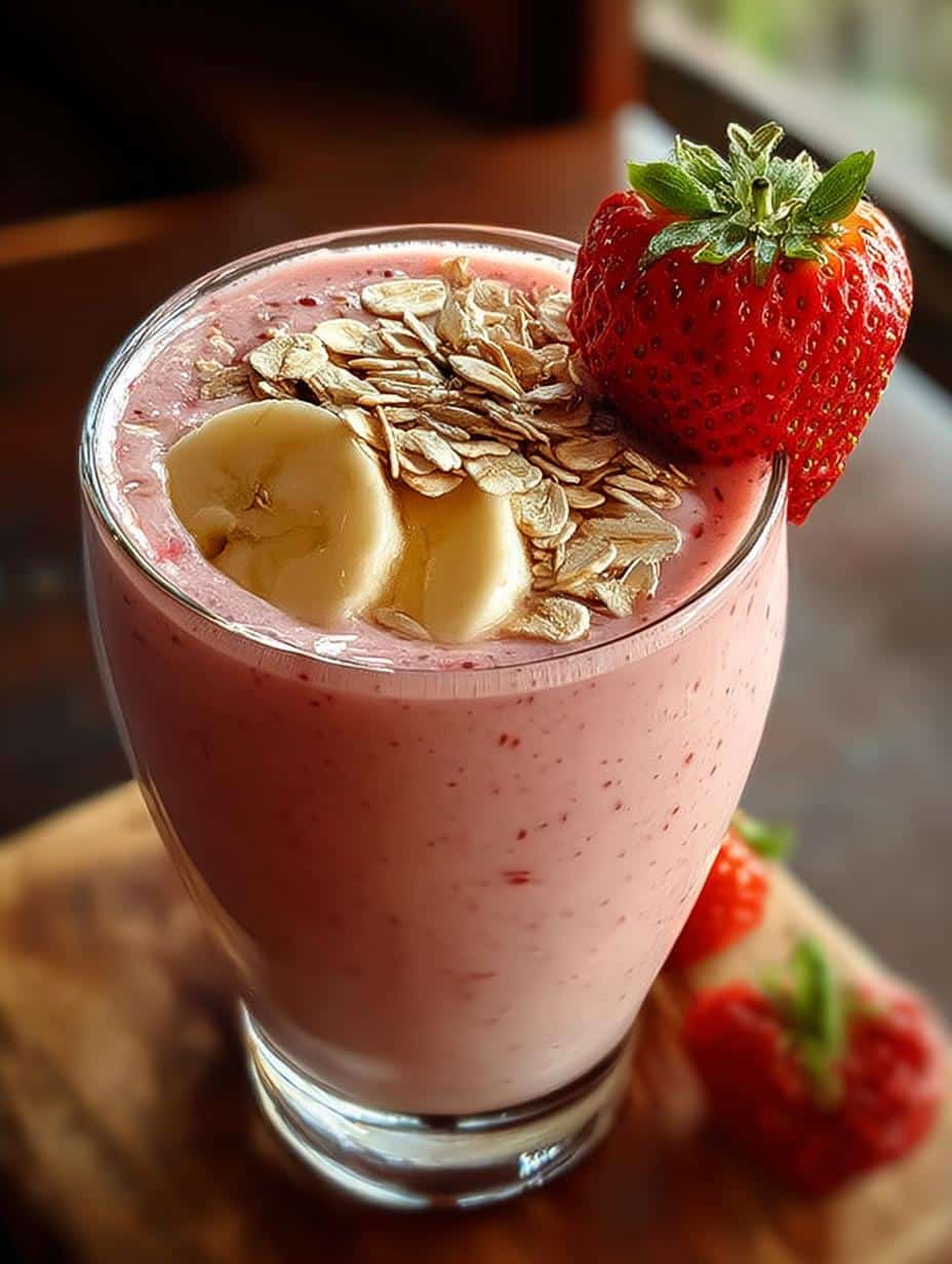 Easy Strawberry Banana Oat Smoothie for a Creamy Boost - Strawberry Banana Oat Smoothie - additional detail