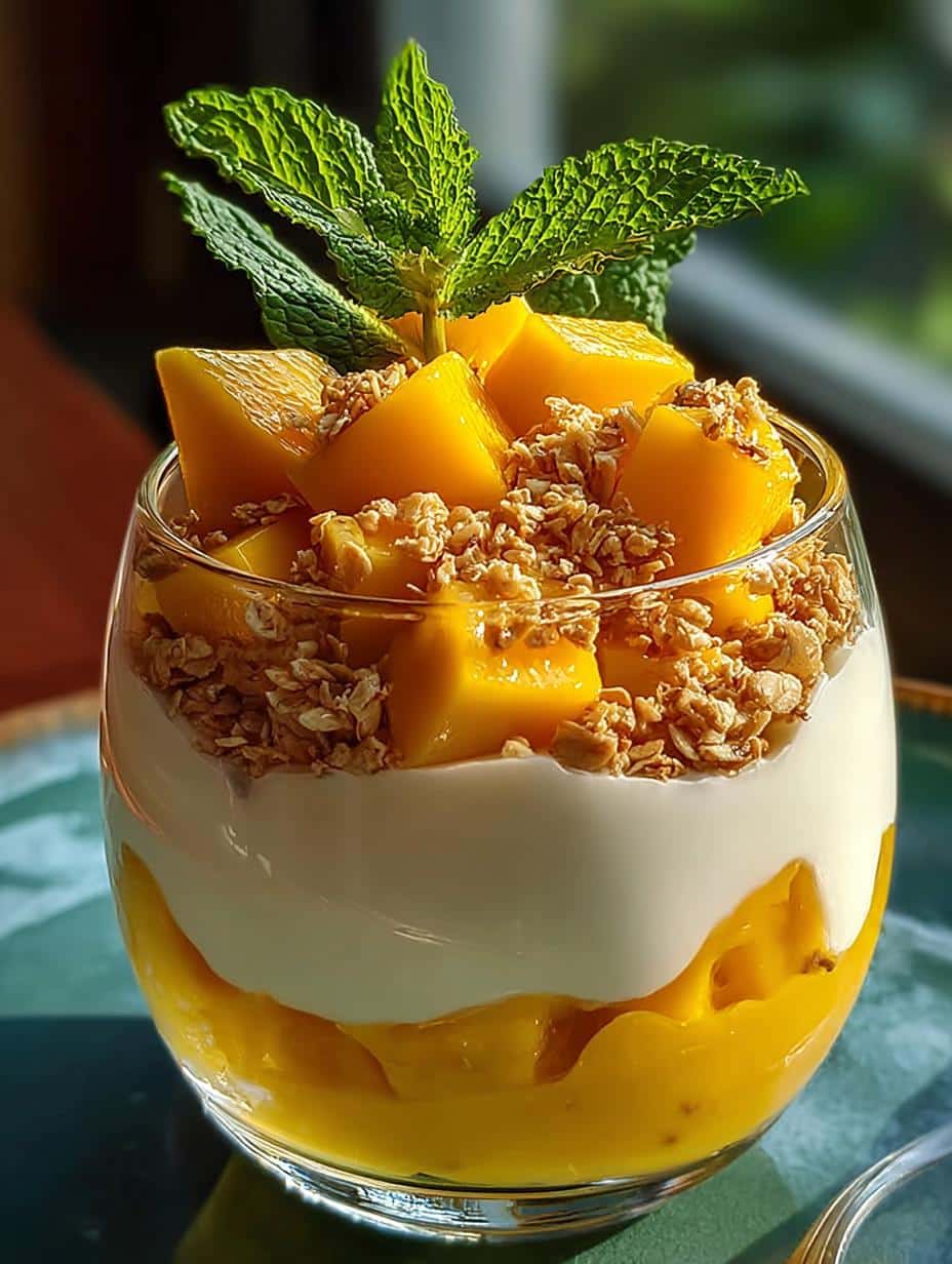 Tropical Mango Yogurt Parfait: 5 Layers of Pure Bliss - Tropical Mango Yogurt Parfait - main visual representation