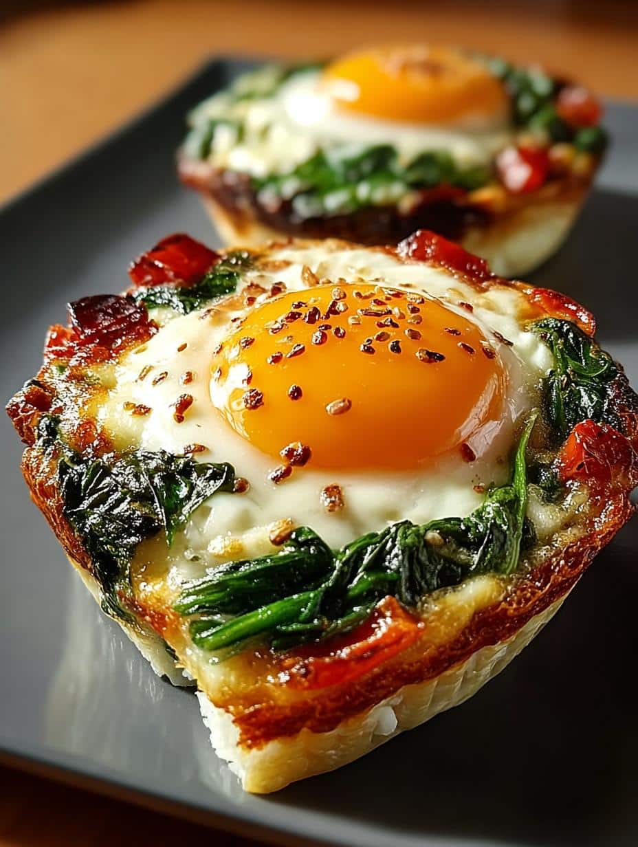 Veggie Spinach Egg Breakfast Cups: 12 Delicious Ways - Veggie Spinach Egg Breakfast - main visual representation