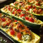 Veggie Stuffed Zucchini Boats