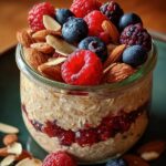 Warm Berry Almond Oatmeal