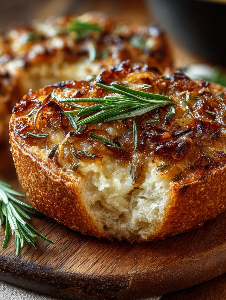 Caramelized Onion Cheddar Rosemary