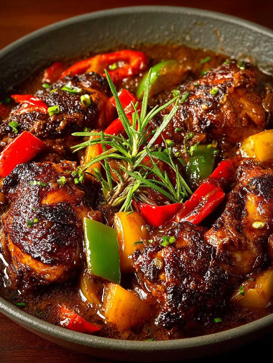 Caribbean Brown Stew Chicken