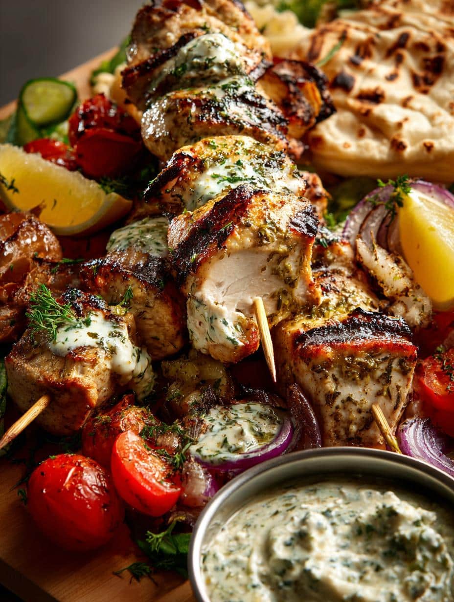 Chicken Souvlaki Skewers with